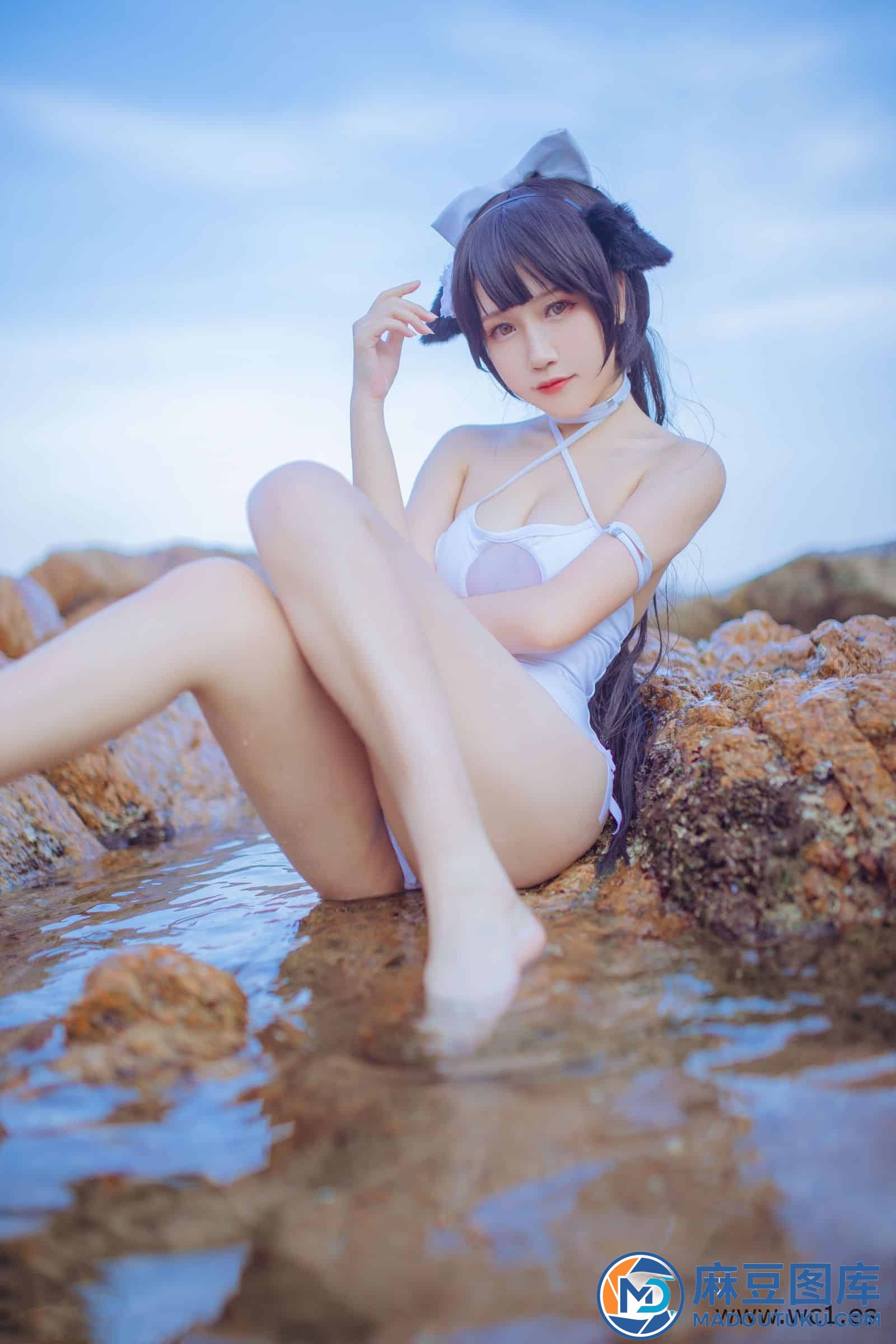 抖娘·利世×不呆猫《獒犬海边泳装》 - 第 8 张