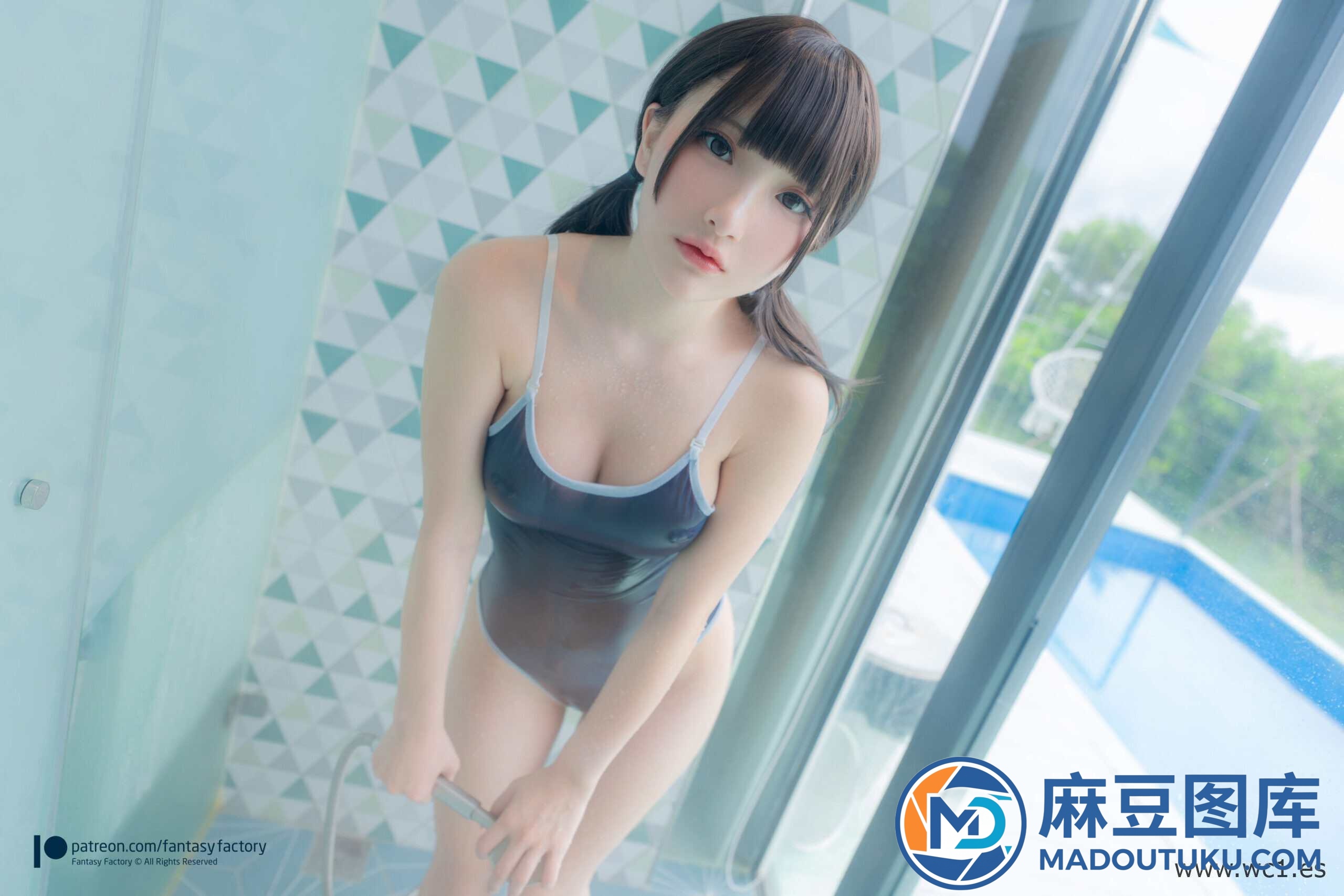 小丁Ding《Transparent School Swimsuit》 - 第 8 张