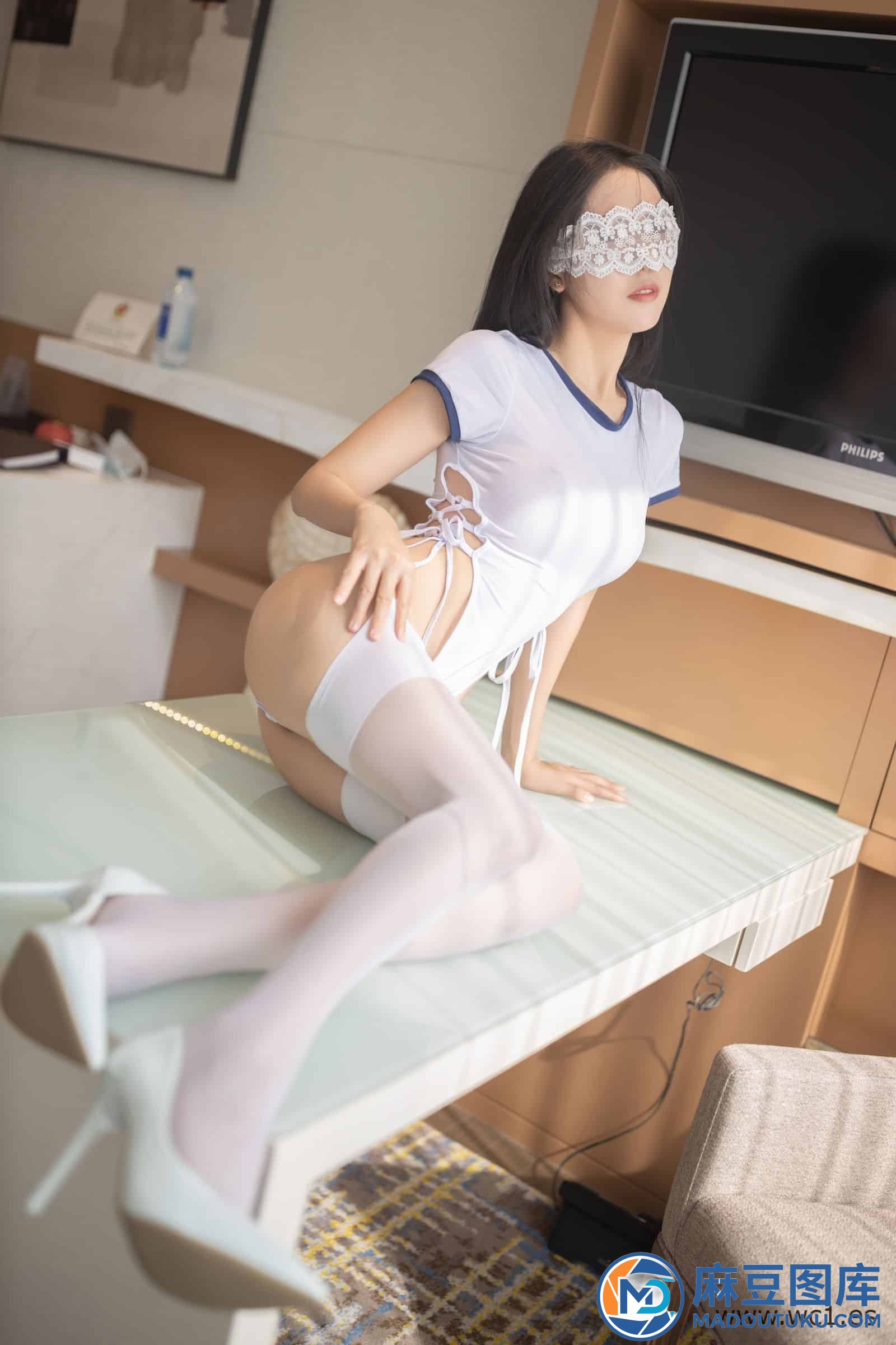 抖娘·利世《眼罩高叉》 - 第 6 张
