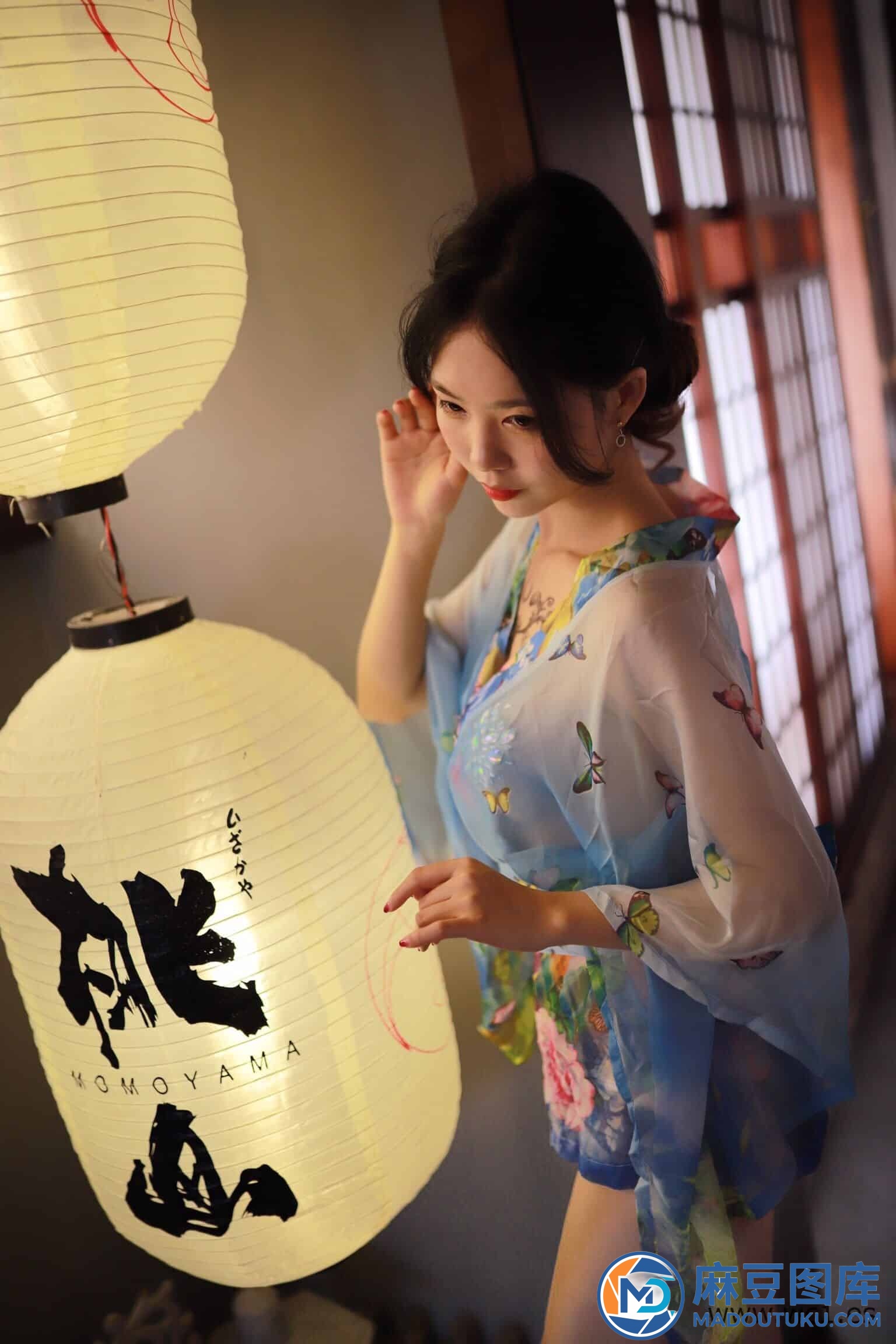 抖娘·利世《水蓝和服》 - 第 7 张