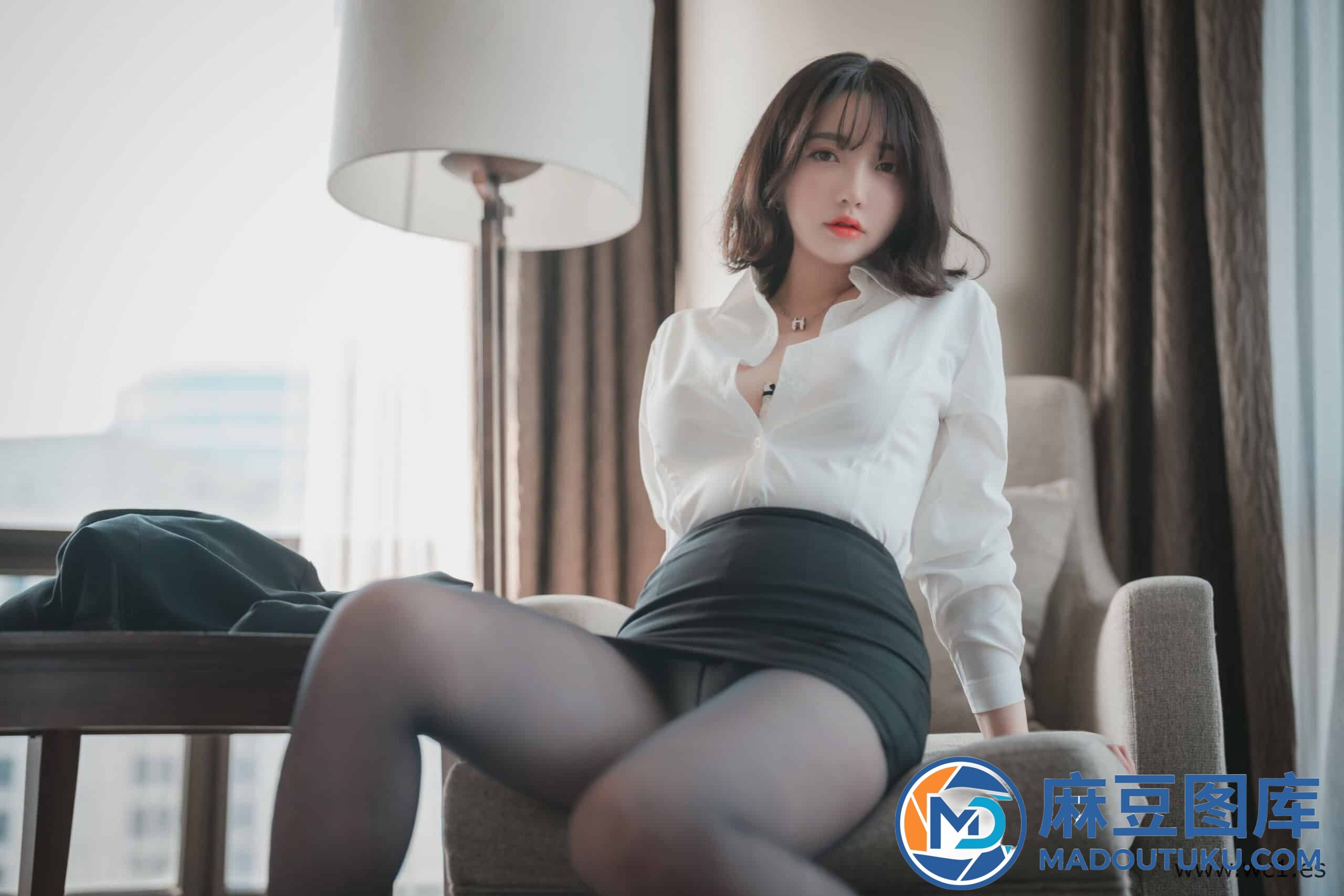 【韩模套图】孙乐乐《Knotting Class 6》（DJAWA） - 第 5 张