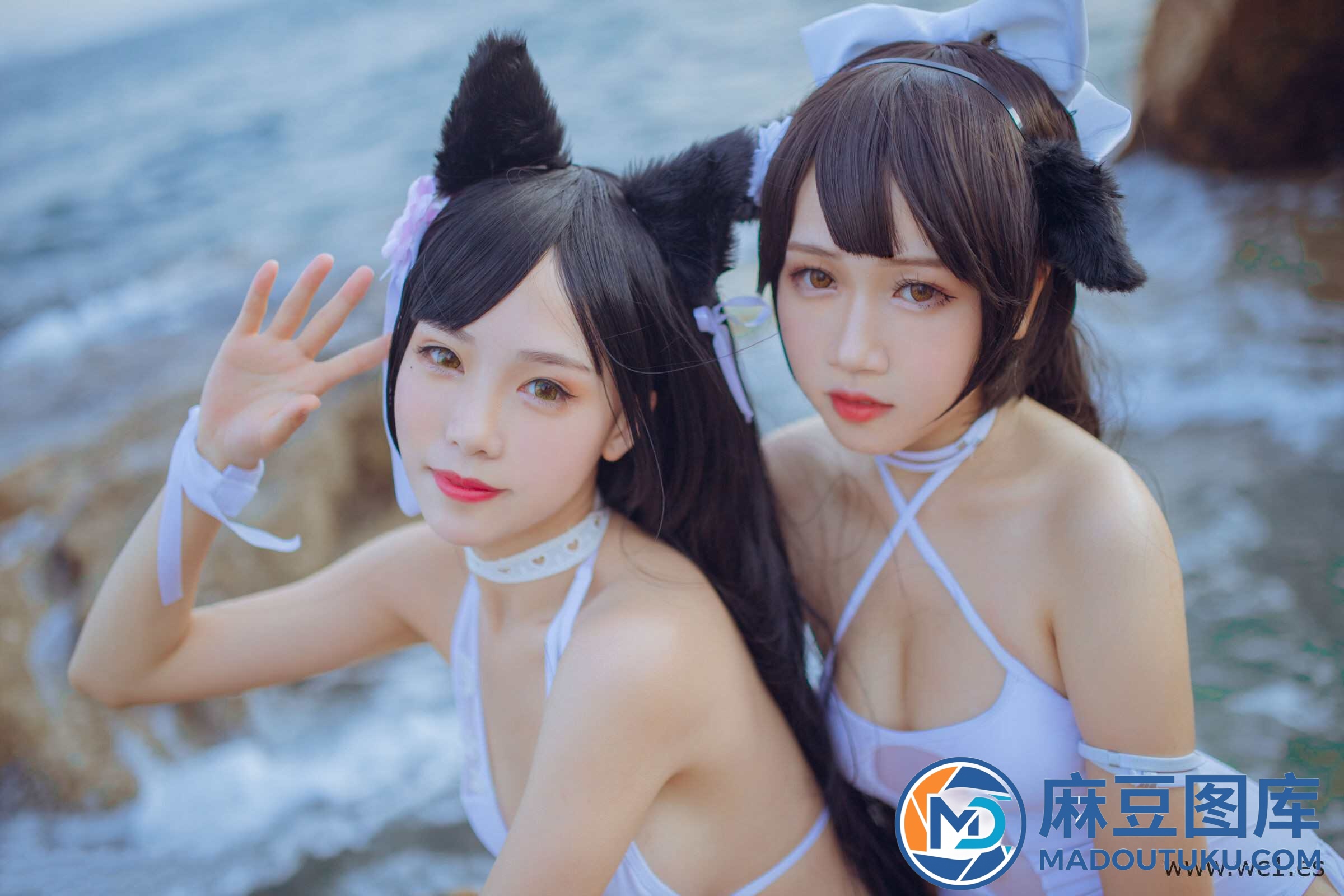 抖娘·利世×不呆猫《獒犬海边泳装》 - 第 2 张