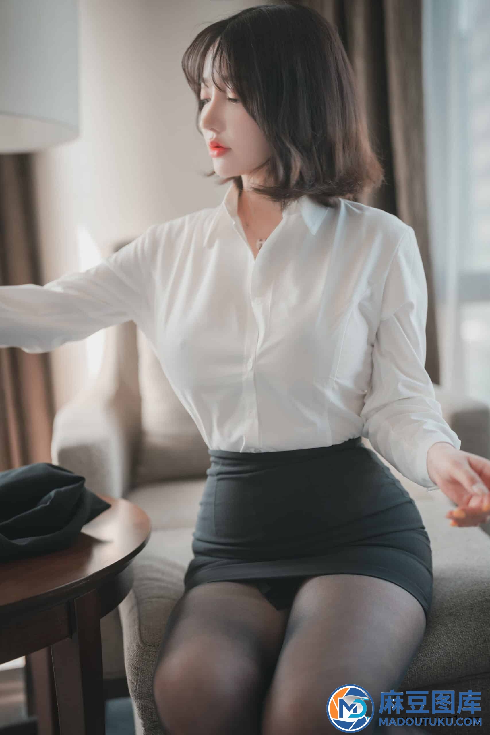 【韩模套图】孙乐乐《Knotting Class 6》（DJAWA） - 第 3 张